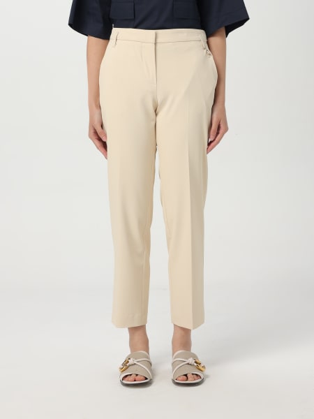 パンツ KAOS Women Straight Pants QP5CO004 1008 Beige KAOS: Pants woman - Natural | Kaos pants QP5CO004 online at