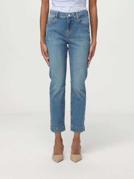デニム・ジーパン KAOS Women Denim Pants QP6CR002 3019 Blue KAOS: Jeans woman - Blue | Kaos jeans QP6CR002 online at
