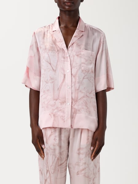 Camicia Kiton in seta con stampa floreale >