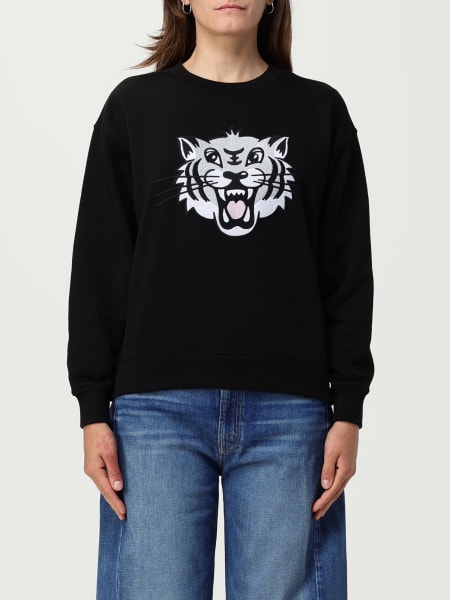 Felpa a girocollo con stampa Tiger Kenzo