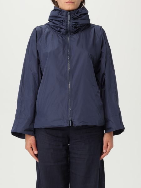 ジャケット EMPORIO ARMANI Woman Jacket Blue EW000850AF12514 UB115 Emporio Armani round-neck Denim Jacket | Blue | FARFETCH