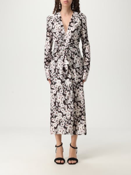 Abito midi Philosophy Di Lorenzo Serafini in jersey con stampa floreale