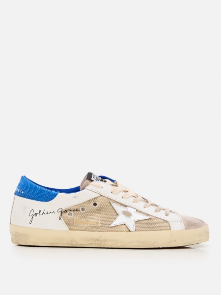 Sneakers Super-Star Golden Goose in mesh e pelle used >