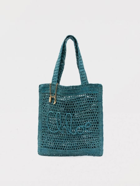 Borsa Summer Banana Chloè in rafia crochet >