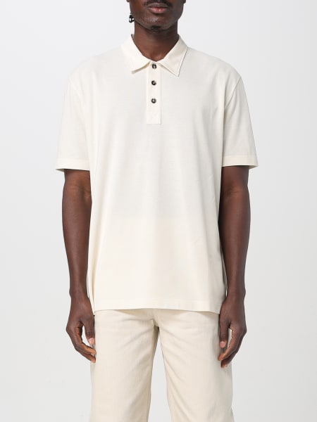 ［25ss新作］BOTTEGA VENETA T-shirt and polos White Bottega Veneta Polo shirt for Men SS25 | GIGLIO.COM