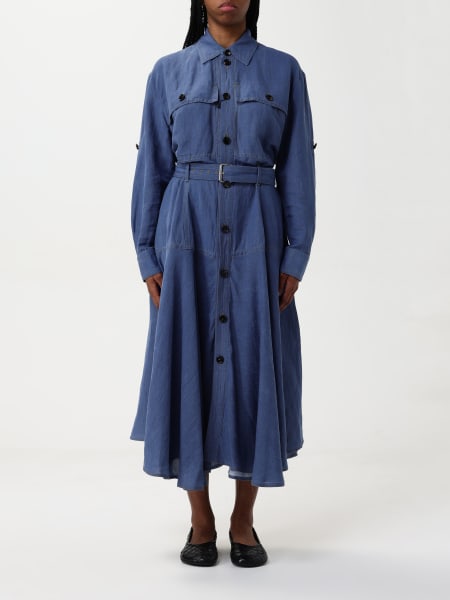ワンピース BOTTEGA VENETA DRESS (620458VKSK0 8857) Bottega Veneta Cowl Neck Mini Dress in Smoothie | FWRD