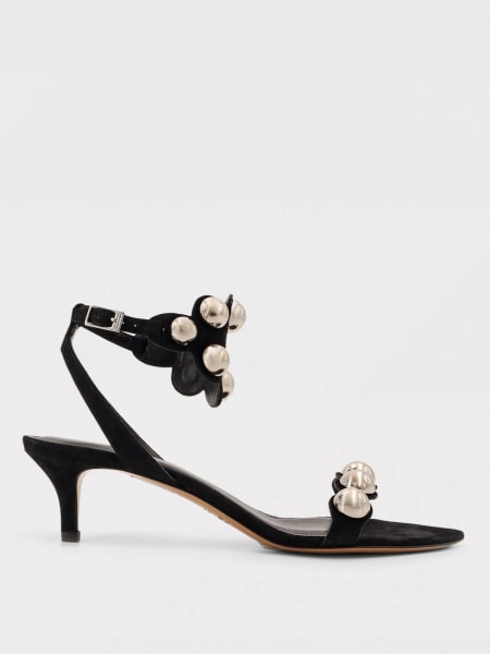 Isabel Marant: Sandalo Vikto Isabel Marant in camoscio con perle cabochon