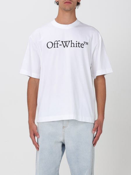 Tシャツ・カットソー OFF WHITE Men T Shirts OMAA027F22JER0140168 White Men's Off-White SS22 Solid Color Cotton Zebra Printing Short