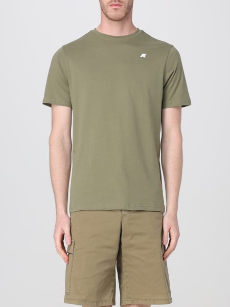 Tシャツ・カットソー K-WAY Men T-shirt Green K7125UW V15 K-WAY：Tシャツ メンズ - グリーン | GIGLIO.COMオンラインのK