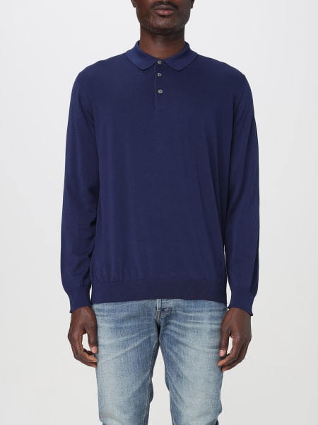 Tシャツ・カットソー DRUMOHR Men T Shirts D0GN214CO 770 BLUE DRUMOHR: Polo shirt men - Blue | Drumohr polo shirt D0GN214