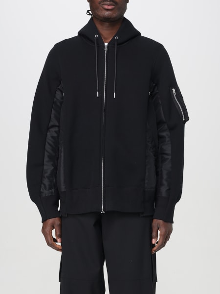 Sacai: Felpa con cappuccio Sacai in misto cotone