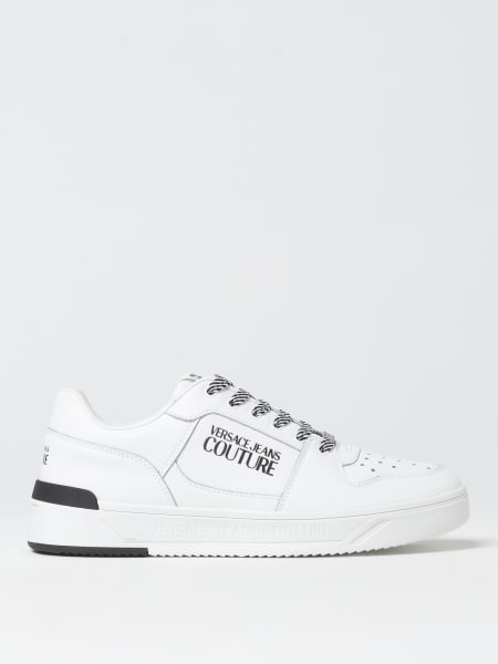 スニーカー VERSACE JEANS COUTURE Woman Sneakers White 78VA3SK3ZPB08 003 V-Emblem Court 88 Trainers White,Print | VERSACE UK