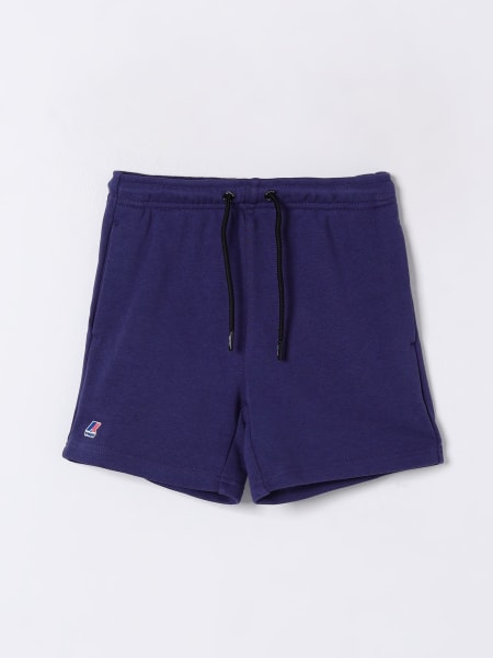 K-Way: Pantaloncino jogging in cotone con logo K-way