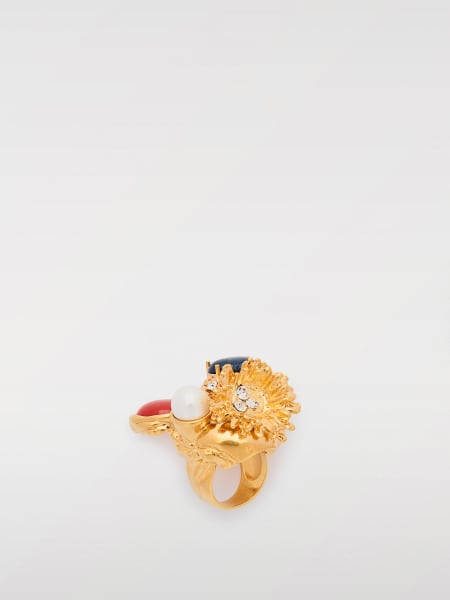 Anello Marni in ottone con cristalli incastonati >