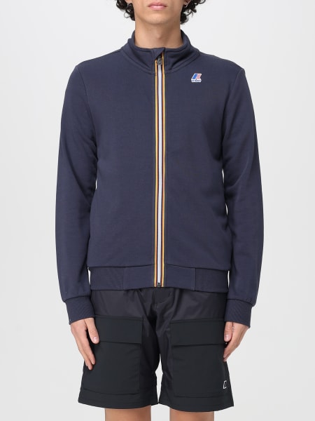 K-Way: Felpa in cotone con mini logo K-way