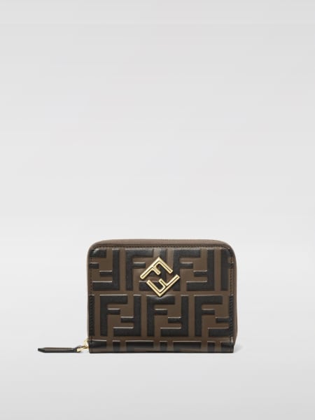 Portafoglio FF Diamonds Fendi in pelle >