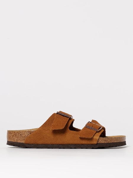 Sandalo Arizona Birkenstock in camoscio >