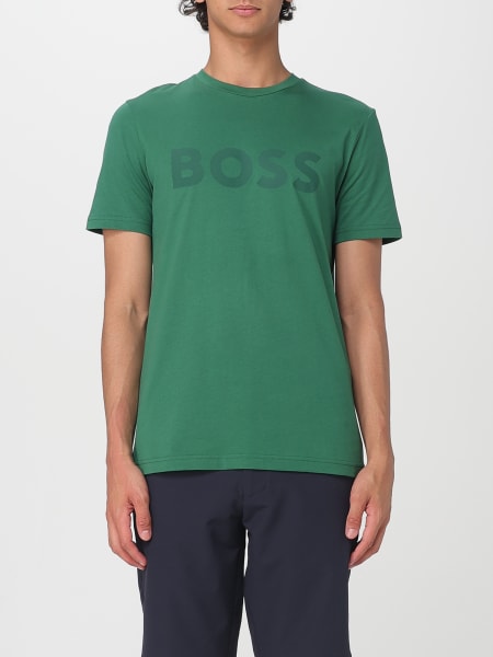 Boss: T-shirt in cotone con logo Boss