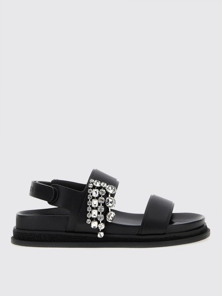 Jimmy Choo: Sandalo Verity Jimmy Choo in pelle con applicazione gioiello