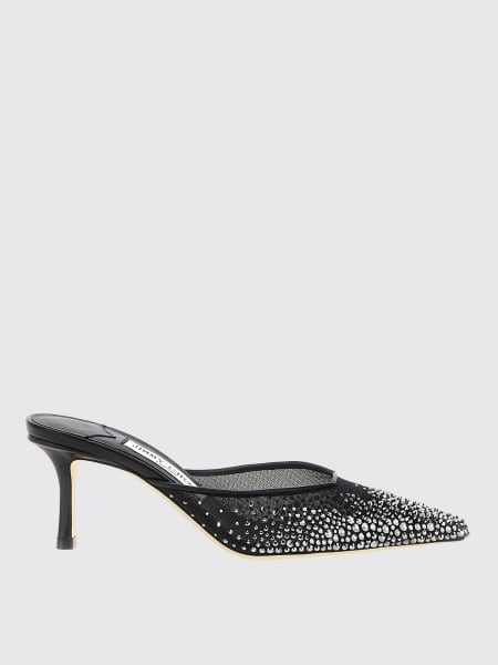 Jimmy Choo: Mules Vivi Jimmy Choo in nylon a rete con strass all over