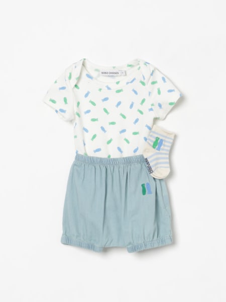 Bobo Choses: Coordinato in cotone organico con logo Bobo Choses