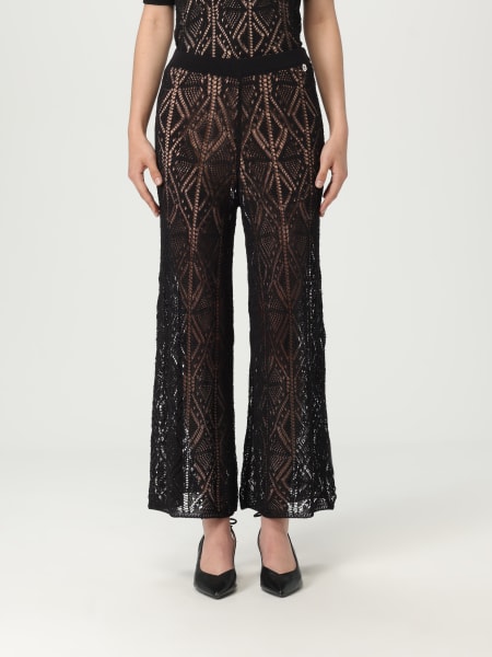 パンツ LIU JO Woman Pants Black WA5341MS007 22222 LIU JO: Pants woman - Black | Liu Jo pants WA5341MS007