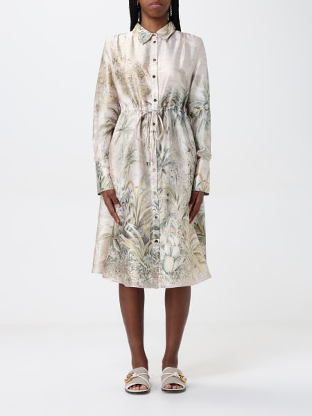 ワンピース LIU JO Woman Dress Cream CA5273T2957 X0450 LIU JO Crepe Midi Dress | Pink | FARFETCH