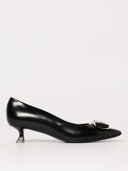 FERRAGAMO: Décolleté New Vara in nappa - Nero | Décolleté