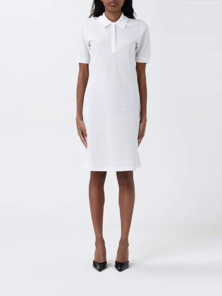 Courrèges: Abito a polo in viscosa CourrÈges