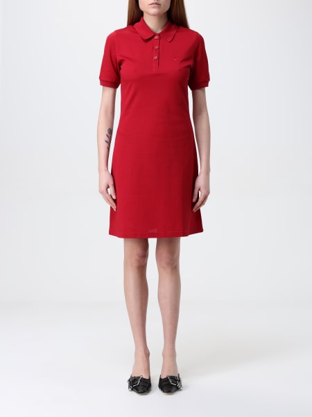 Courrèges: Abito a polo in viscosa CourrÈges