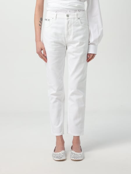 デニム・ジーパン MOSCHINO COUTURE Woman Jeans White 03230527 0001 MOSCHINO COUTURE: women's jeans - White | Moschino Couture