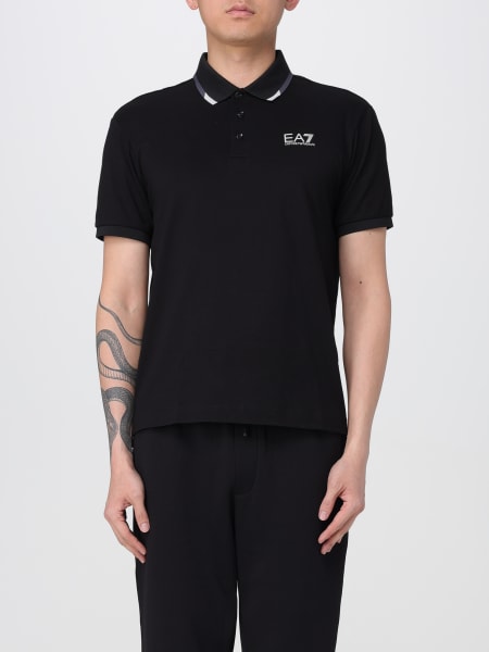 Ea7: Polo EA7 in cotone con logo
