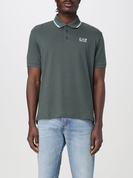 Ea7: Polo EA7 in cotone con logo