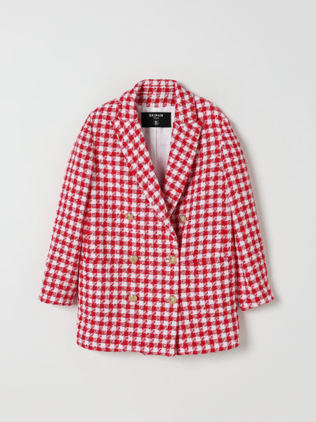 Cappotto a doppiopetto Balmain in misto cotone