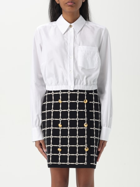 Camicia cropped Elisabetta Franchi in cotone