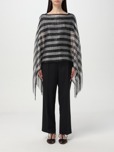 Liu Jo: Poncho in misto cotone a righe Liu Jo
