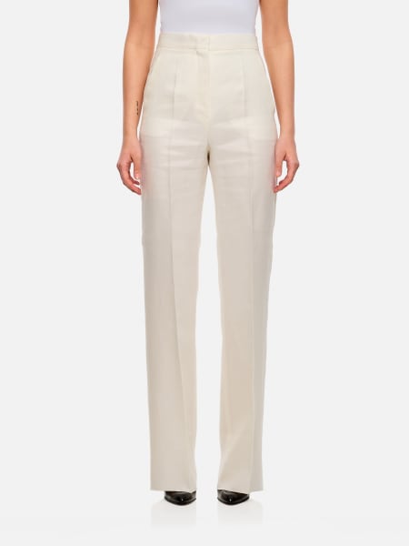 パンツ MAX MARA Woman Pants White 2511131122600 001 MAX MARA: Pants woman - White | Max Mara pants 2511131122600