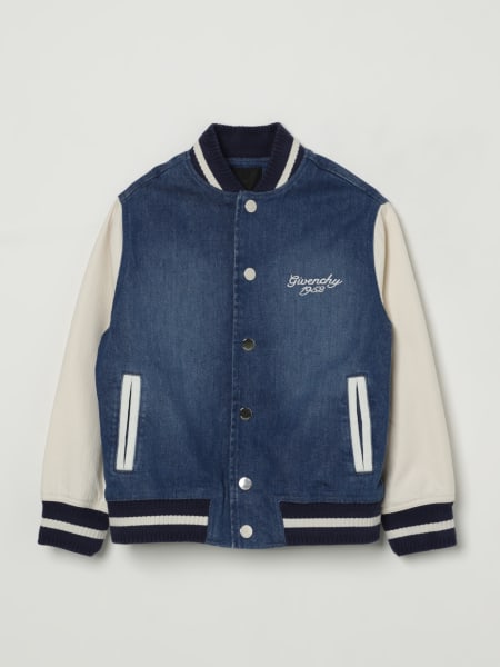 Givenchy: Bomber di jeans con logo Givenchy