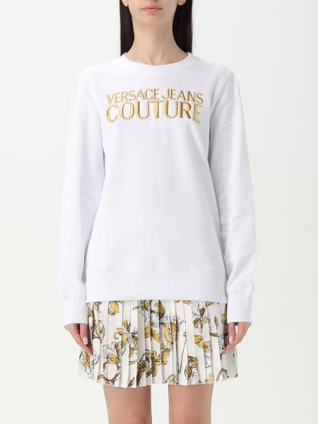 Felpa a girocollo con logo Versace Jeans Couture