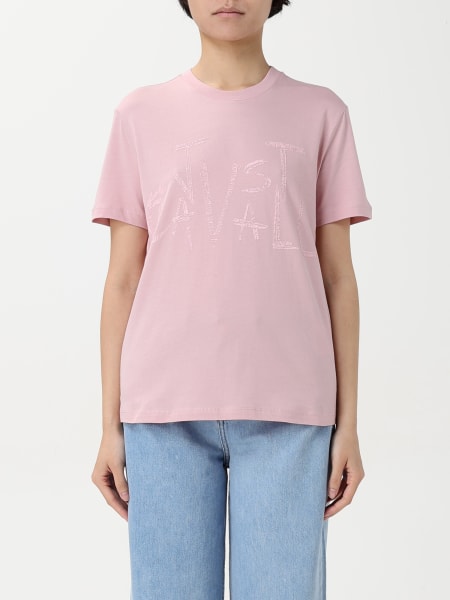 Tシャツ・カットソー JUST CAVALLI Woman T-Shirt Pink 78PAHE11CJ112 432 Just Cavalli T-shirt for Women SS25 | GIGLIO.COM