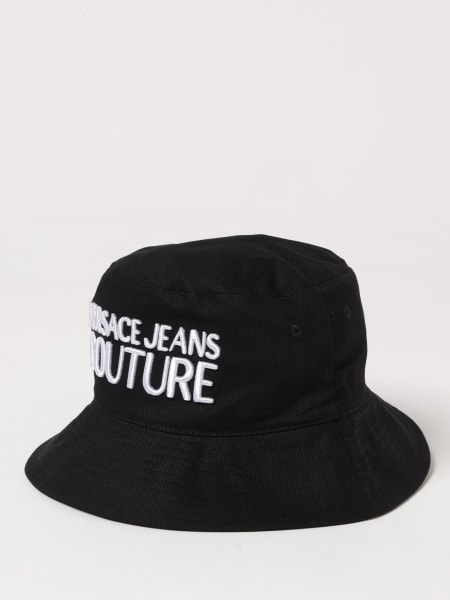 ハット VERSACE JEANS COUTURE Woman Hat Black 78HAZK04ZG365 899 VERSACE JEANS COUTURE: Hat woman - Black | Versace Jeans