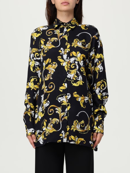 Camicia Versace Jeans Couture in viscosa con stampa Baroque