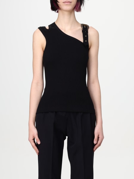 Versace Jeans Couture ribbed stretch cotton tank top