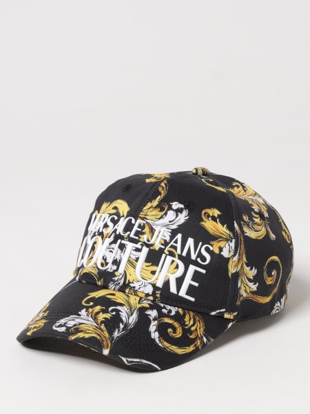 ハット VERSACE JEANS COUTURE Woman Hat Black 78HAZK10ZG364 G89 VERSACE JEANS COUTURE: Hat woman - Black | Versace Jeans