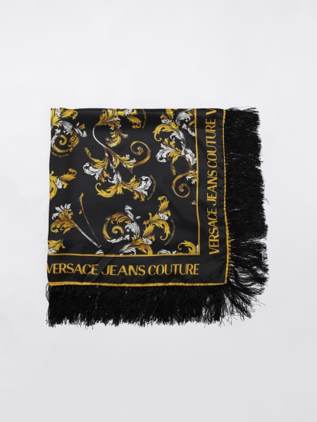 スカーフ VERSACE JEANS COUTURE Woman Scarf Black 78HA7H03ZG357 G89 VERSACE JEANS COUTURE: Scarf woman - Black | Versace Jeans