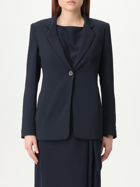 アウターその他 EMPORIO ARMANI Woman Blazer Blue EW000849AF12514 UB115 EMPORIO ARMANI: Blazer woman - Blue | Emporio Armani blazer