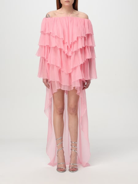 Blumarine: Abito Blumarine in seta con rouches