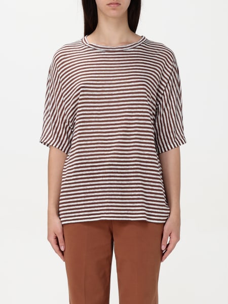 T-shirt a righe Peuterey in viscosa e lino>
