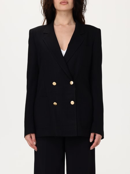スーツ TAGLIATORE Women Jackets W24TAGLJPARIGI12B800007 n1209 black Tagliatore Parigi12 single breasted jacket | The Fashion Square