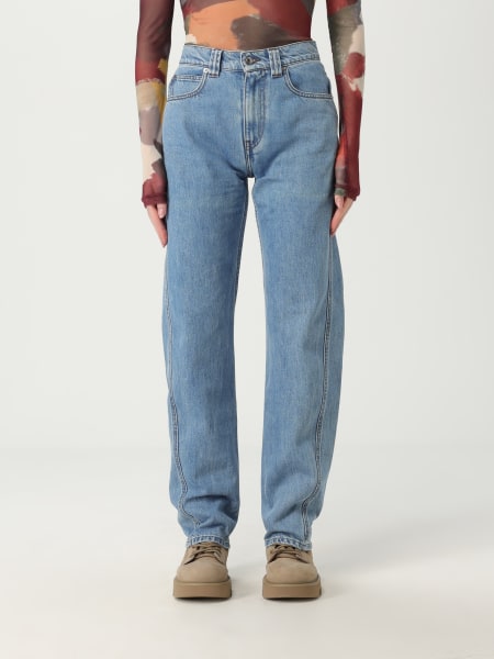 デニム・ジーパン JW ANDERSON Woman Jeans Gnawed Blue DT0111PG1774 804 JW ANDERSON: Jeans woman - Gnawed Blue | Jw Anderson jeans